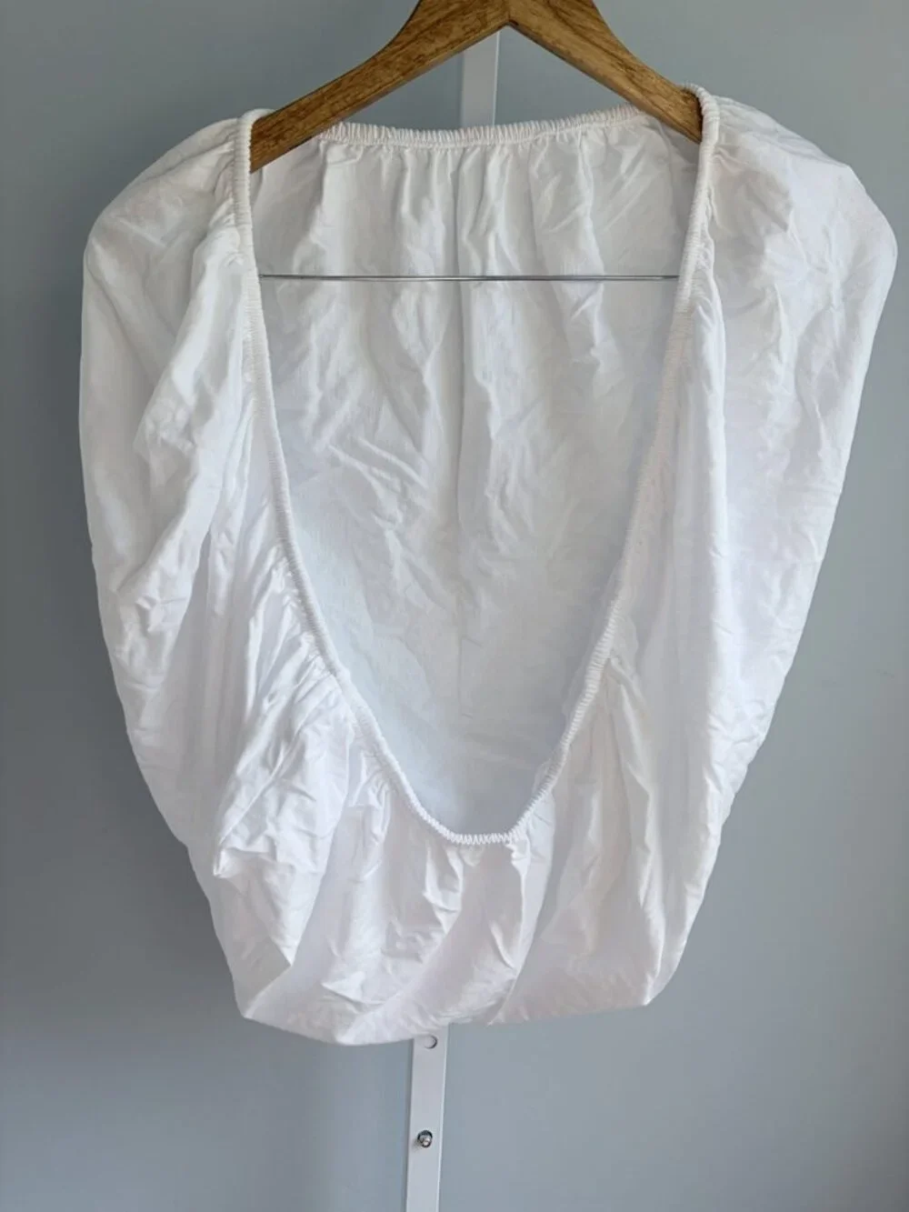 Nestig Mini Crib Fitted Sheet White 100% Organic Cotton